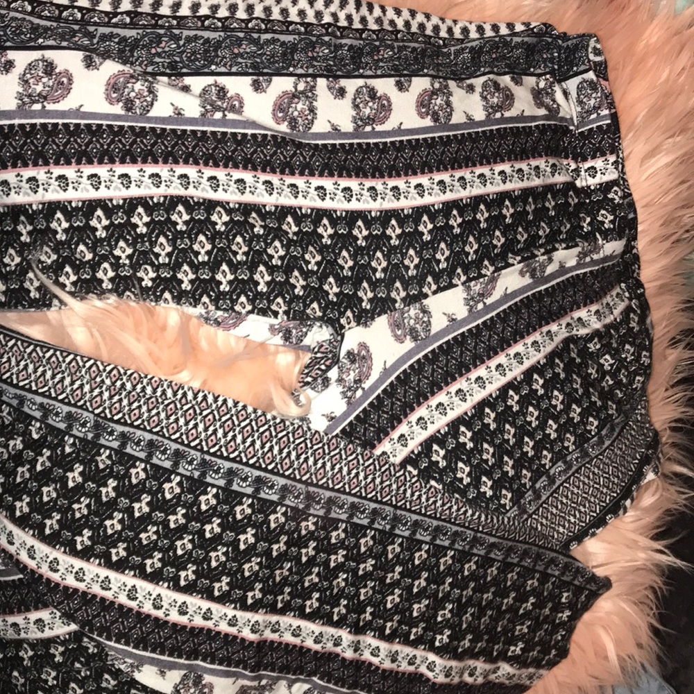 floral boho flare pants